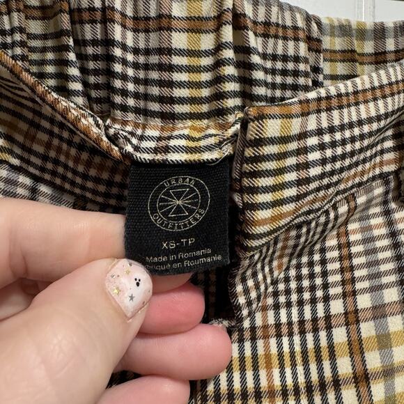 Urban Outfitters Arlo Plaid Pleated Pants Pull On Size XS - Picture 5 of 7
